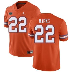 Men's Florida Gators #22 Dionte Marks NCAA Jordan Brand Orange Authentic Stitched College Football Jersey OME6662WY